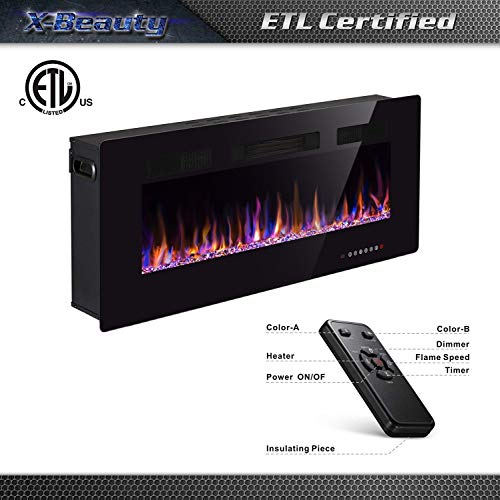 1 Electric+Fireplace+Recessed+Mounted+Multicolor