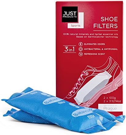 Shoe Deodorizer and Odor Eliminator - Odor Eaters for Shoes with 100 Percent  Natural Minerals - Extra Strength Filter Inserts for Foot and Shoe Odor