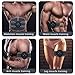 Abs Stimulator Muscle Trainer Ultimate Abs Stimulator Ab Stimulator for Men Women Abdominal Work Out Ads Power Fitness Abs Muscle Training Gear ABS Workout Equipment Portable Abs Belt (black)