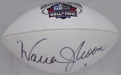 Warren moon autographed football Clearance