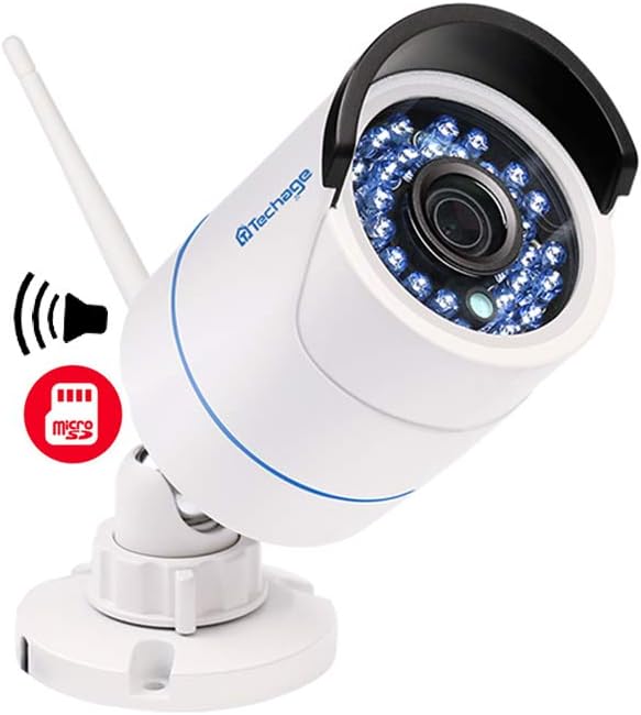 Techage [ConnecttoYourOwnWIFI Camera] HD 1080P WIFI Audio IP Camera