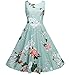 NINEWE Women's Classy Audrey Hepburn 1950s Vintage Rockabilly Swing Dress