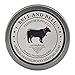 Bull and Bell Amber Sandalwood Shaving Soap - Handmade in America with All Natural Premium Quality Ingredients Including Mango Butter and Coconut Oil - 4 Ounces - Best Shave Soap for Sensitive Skin