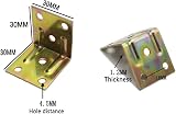 ABSOK 20PCS 30mm L Brackets Heavy Duty Stainless Steel 90 Degree Corner Joints view 2