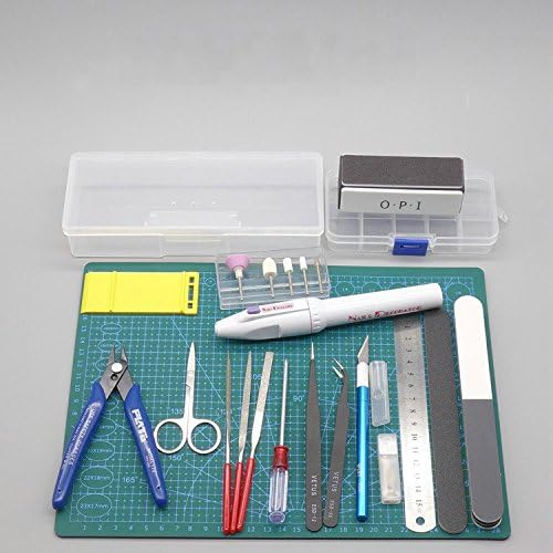 Novice Entry Gundam Military Model Making Tools Kit Toy Tweezers Cut pliers Graver Polished Assembly Tool - 18pcs/set