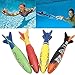 Raise Toy Deluxe Underwater Swimming/Diving Pool Toy Rings(4Pcs),Diving Sticks(3Pcs), Bandits(4Pcs),Aquatic(3Pcs),Under Water Treasures (12Pcs) with Waterproof Storage Bag - Pack of 26