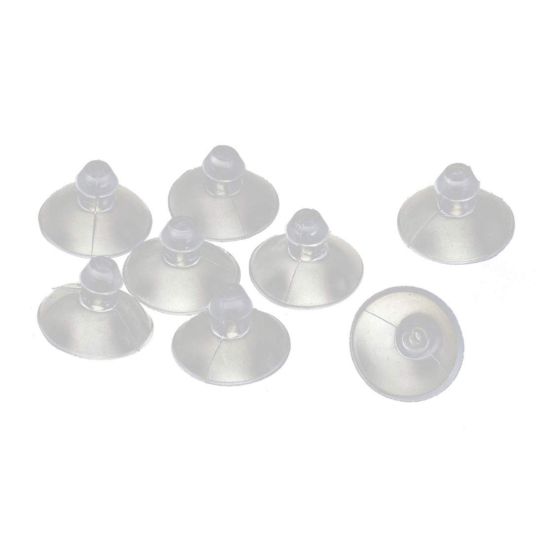 Sourcingmap Rubber Home Desk Glass Transparent Anti-Collision Suction Cups Sucker Hanger Pads (Pack of 8)