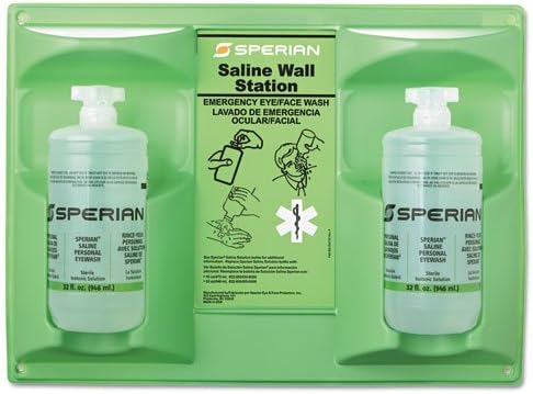 Saline Eye Wash Wall Station (2 Pack)