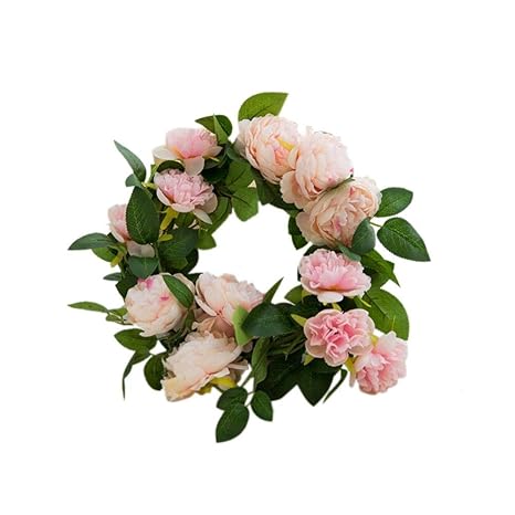 gaeruite künstliche Rosen-Blumen-Girlande, Partei-Blumen-Kranz Emulational Blumen-Kranz, Weiche Rebe Efeu-Blumen-Girlande für