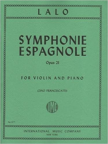 Amazon Fr Lalo Edouard Symphonie Espagnole Op 21 Violin And Piano By Zino Francescatti International Livres