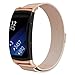 For Gear Fit2 Pro/Fit2 Band, OenFoto Metal Milanese Loop Stainless Steel Replacement Accessories Bracelet Strap with Magnet Lock for Samsung Gear Fit 2 Pro SM-R365/SM-R360 Smartwatch