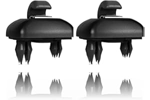 2-Pack Black Interior Sun Visor Hook Clip Base Makeup Mirror Fixing Bracket Compatible with A1 A3 A4 A5 Q3 Q5 OEM(8E0 857 562