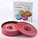 DOTERNITY Tortilla Warmer - Tortilla Server -Pancake Keeper -One Large & One Small Combination - Food Container - Perfect for Keeping Tortillas, Pancakes, Waffles Warm -Microwave Save (Red)