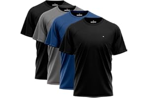 Kit 4 Camisas Dry-fit Sandrini Masculina Academia Treino Uv
