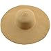 AngelCity Brides Womens Beach Hat Striped Straw Sun Hat Floppy Big Brim Hat Khaki