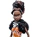 Queens of Africa Black Doll - AZEEZAH (Curly/Natural Hair) Black Doll Authentic African American Doll for Kids with Accessories -Great Gift Ideas and Collections