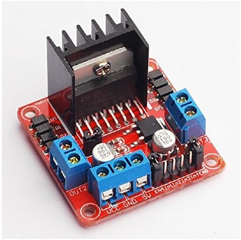 Henglifu 2PCS L298N Dual Stepper Motor Driver Controller Board Module RED