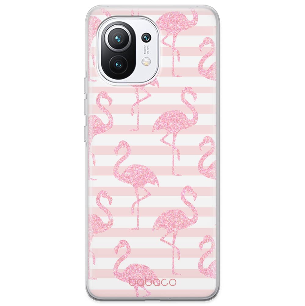 Babaco ERT GROUP mobile phone case for Xiaomi 11 original and officially Licensed pattern Flamingo 001 optimally adapted to the shape of the mobile phone, case made of TPU — image 1