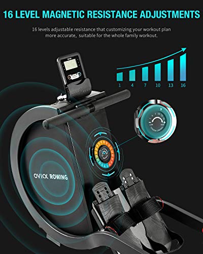 WEKEEP-OVICX-Magnetic-Rowing-Machine-for-Home-Use-Foldable-Indoor-Rower-Exercise-Equipment-for-Whole-Body-Workout-with-Double-Track-Black
