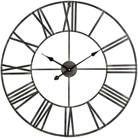 Solange Round Metal Wall Clock