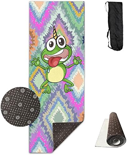 Cute Funny Frog Unicorn Non-Slip Exercise Yoga Mat Premium Printed Reversible Anti-Tear Fitness Exercise Eco-friendly Yoga And Pilates Mat