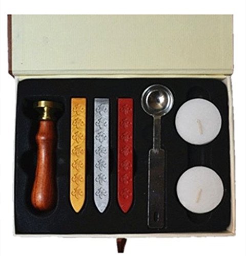 Vintage Fancy Anchors Custom Picture Logo Wedding Invitation Wax Seal Sealing Stamp Rosewood Handle Sticks Melting Spoon gift Box Set Kit - Thumbnail 2