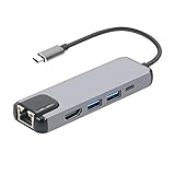 Semoic 5 in 1 USB 3.1 USB-C Type C Hub with HDMI 4K