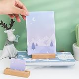 Greyoe Wooden Place Card Holders Set of 10 Table Number Cards Organizer view 5