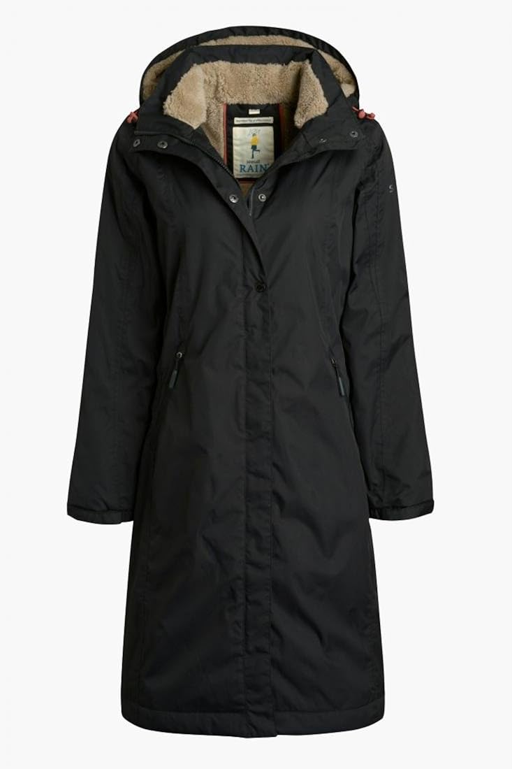 Seasalt Janelle Ladies Coat Black 18 Amazon.co.uk Clothing