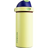 POWCAN 18 oz Insulated Stainless Steel Water Bottle: 2-in-1 Push-Button Spout & Quick-Flip Straw, Leakproof, Cold 24Hrs, Lockable, Fits Car Cup Holder, Ideal for Travel, Sports, Gift (Infinity Beam)