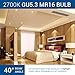 Hyperikon MR16 LED 7-watt (50-Watt Replacement), 2700K (Warm White), CRI90+, 450lm, Spot Light Bulb, Dimmable, UL-Listed and FCC Approved