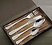Kitchen Cutlery Set, International Stainless Steel Flatware Set, Silverware Sets Anti-rust Tableware Dinnerware Utensil Set, Box Package (4pcs)