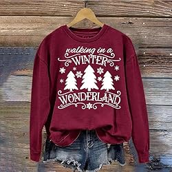 Plus Size Funny Christmas Shirts for Women Long