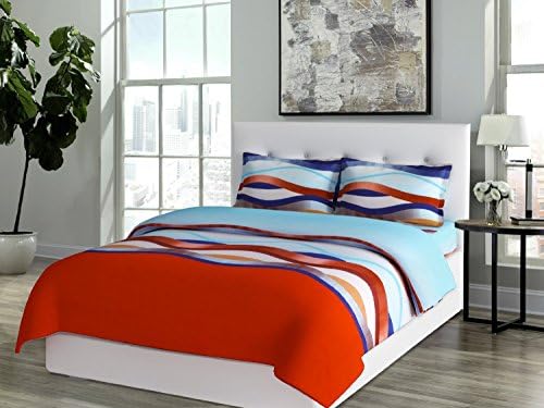 Bombay Dyeing 525B Cotton Double Bedsheet with 2 Pillow Covers-Red