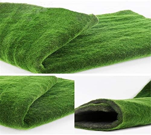 DYF Artificial Lawn Flocking Moss Outdoor Mat Playground Props Landscaping,E