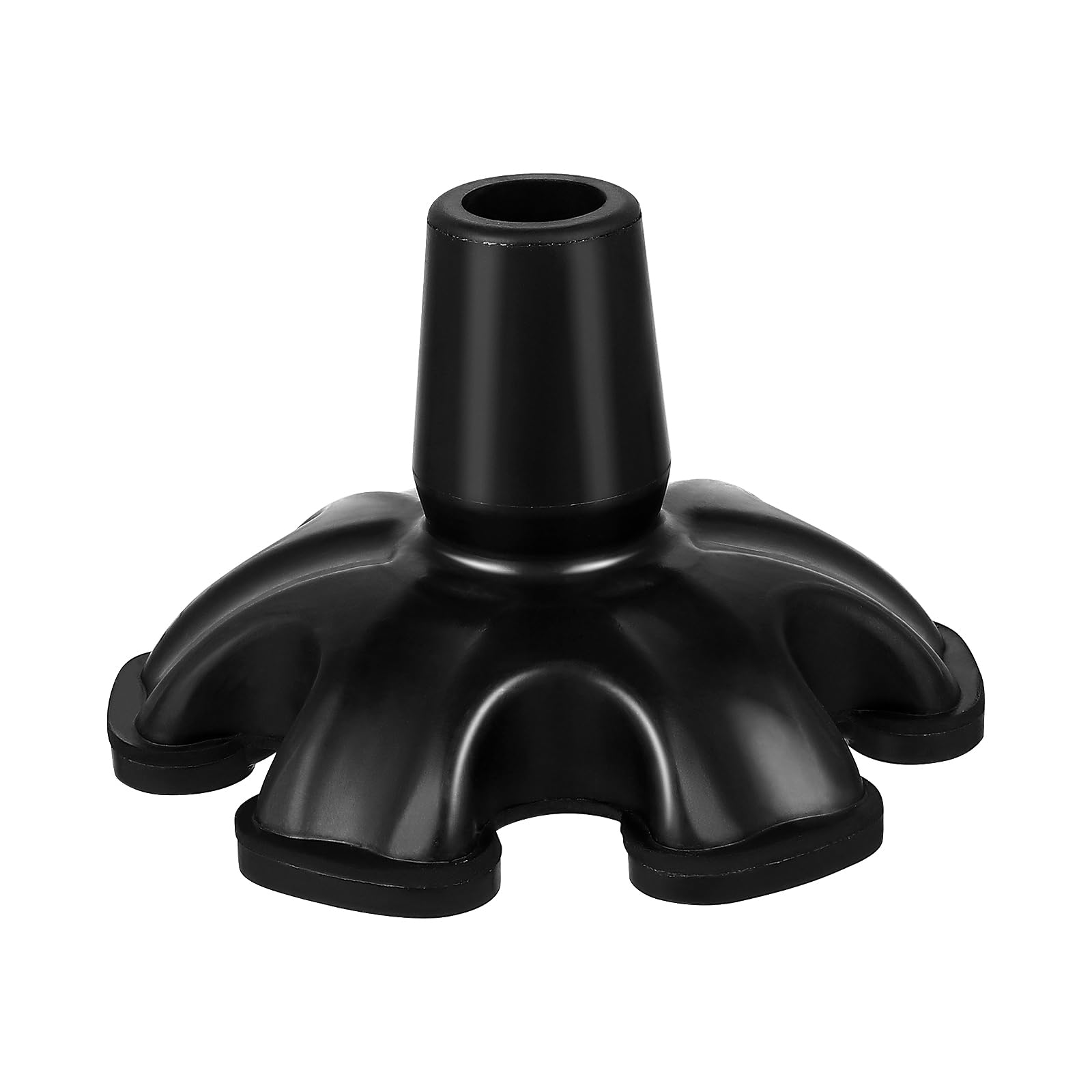Milisten Rubber Cane Tip Self Standing Support Base Foot Pad Replacement 6 Leg Attachment for Terrain Walking Stick 19mm