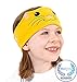 CozyPhones Kids Headphones Volume Limited with Ultra-Thin Speakers Soft Fleece Headband - Perfect Children's Earphones for Home and Travel - CAT