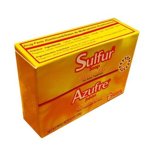 Sulfur Soap with Lanolin (pack of 6)