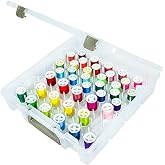 ArtBin Super Satchel Thread Box - Versatile Thread Storage for Sewing, Embroidery, and Quilting - 108 Pegs, Portable Design, 