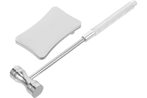 SEWACC Small Jewelry Hammer Block Set Jewelry Making Tools Steel Craft Hammer Round Flat Head for Diy Projects