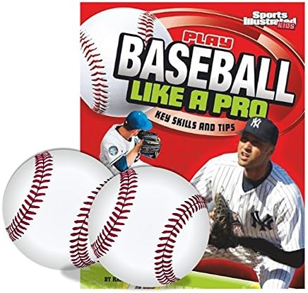 Pelotas de Beisbol para Ninos - Youth (Safety) Baseballs for kids x2, Bundled with (Play Baseball like a Pro Book), Balon x2