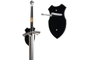 Sword wall mount sword stand wall hook display hanger wall mount for sword dagger axe keyblade no sword-vertical display (Bla