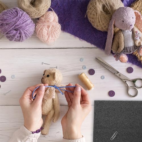 VILLCASE 3pcs Felting Board Foam High Dense, Needle Felting Pad, Work Black Rectangle Felt Mat Sewing Wool Tool for Diy Hand Craft Poking Knitting Projects 7x7 inches