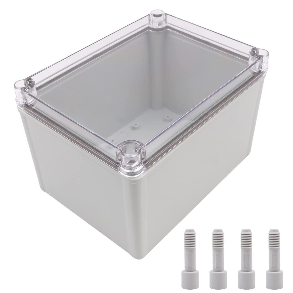 Tiardey Electronic Waterproof IP67 Sealed ABS Plastic DIY Junction Box Enclosure Case Clear - 150 * 200 * 130mm