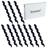 Xmomx 10 Pcs Wrap Spiral Bicycle Cable Sleeve Rubber Housing Protector Frame Guard MTB Bike Shift Brake Line Pipe Anti-frictio
