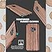 B BELK Galaxy S9 Case, [Slim to Beat] Soft Wood Hybrid Flexible TPU Cushion [Thin Matte] Premium Rubber Bumper Back Cover, Shock Resistant Wooden Shell for Samsung Galaxy S9 - Cherry