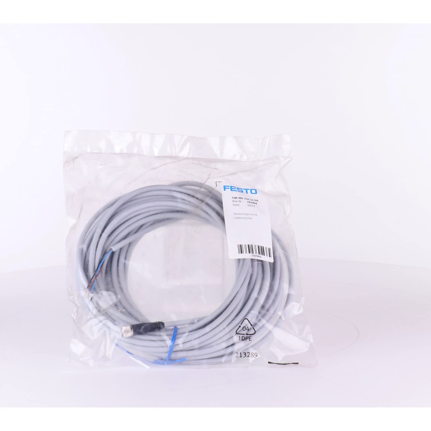 Festo 192964 SIM-M8-3GD-10-PU Connecting Cable