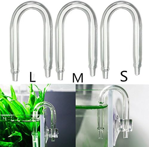 1pcs U Shaped Glass Tube Bend for Aquarium Co2 Diffuser CO2 Equipment (SizeS)by Handhelz