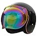 ILM Motorcycle Helmet Bubble Shield with Removable Flip Adapter (Colorful)