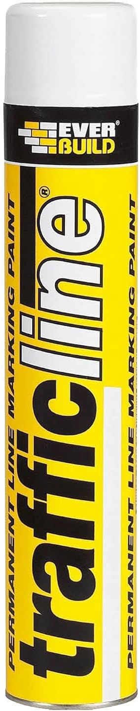 Everbuild Trafficline Permanent Line Marking Spray White 700ml